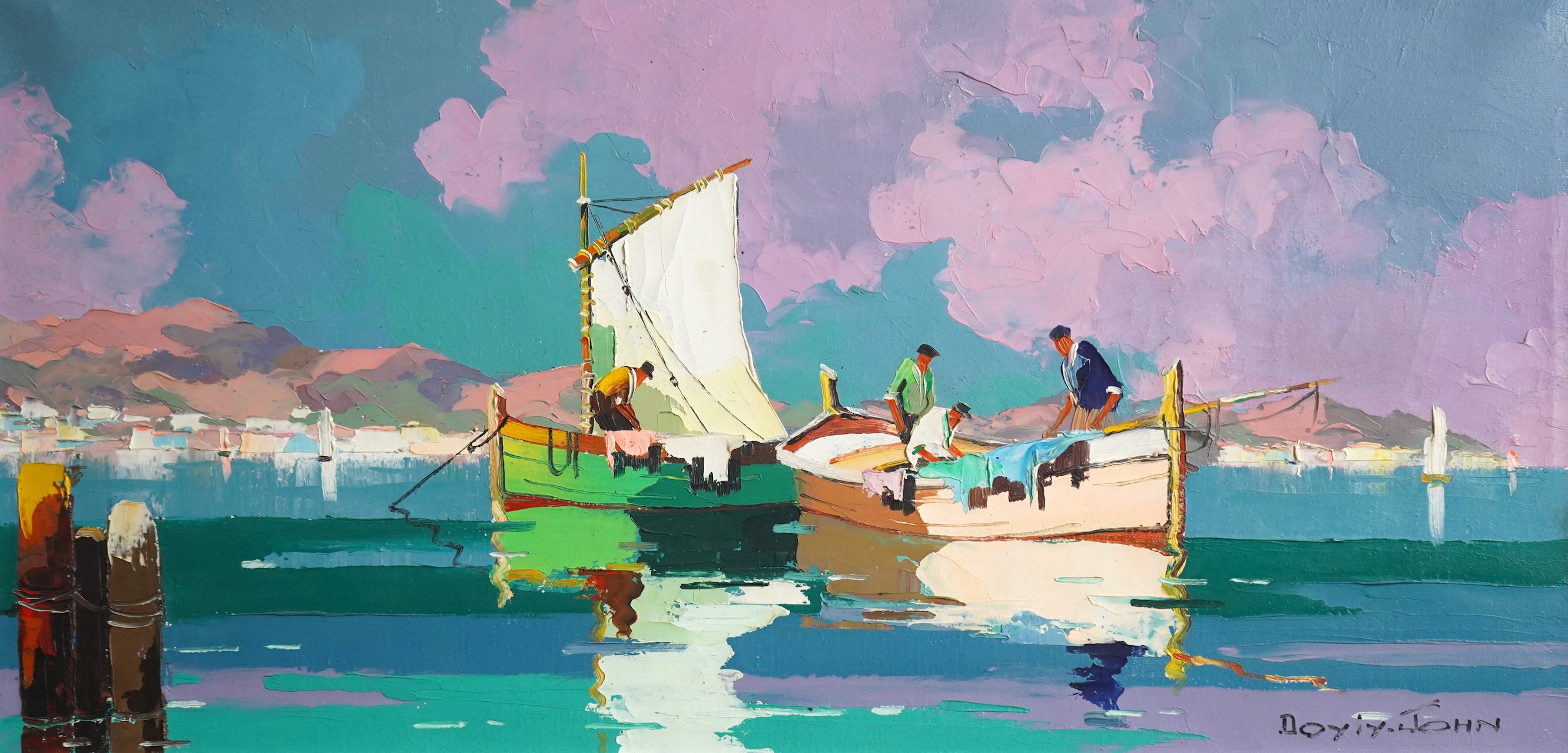 Cecil Rochfort D'Oyly John, 1906-1993, 'Mistral Time off French Coast at Cap d'Antibes'